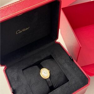 Cartier Baignoire watch mini model, yellow gold